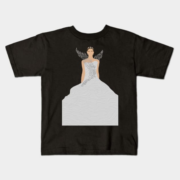 Katniss Everdeen: CF Wedding Dress! Sticker Kids T-Shirt by haleynicole11